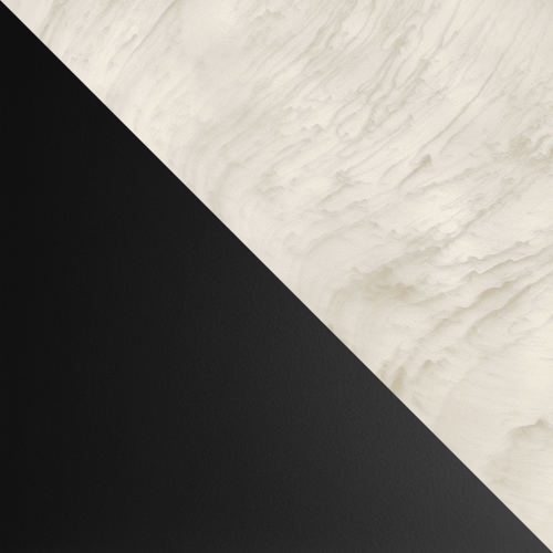 Satin Black (BL) with Faux Alabaster