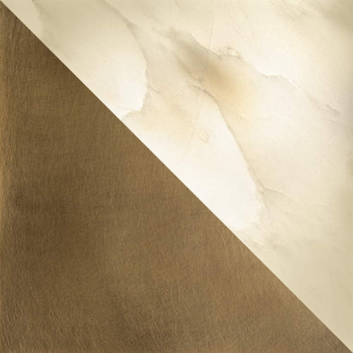 Aged Brass with Natural Alabaster