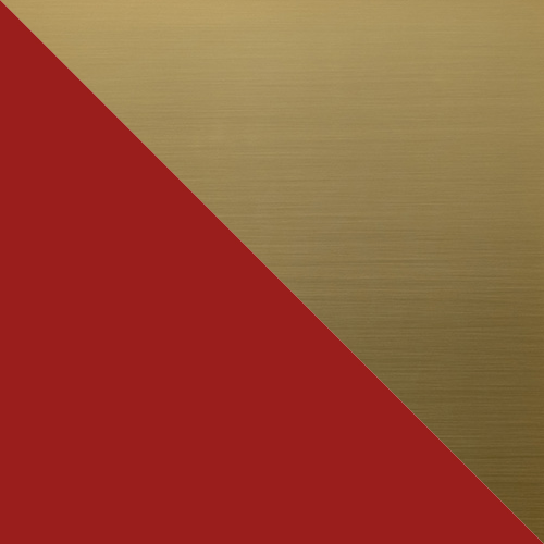 Horseguard Red (RED) with Brushed Brass