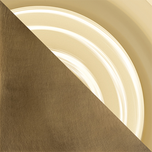 Aged Brass (ABR) with Gloss Cream Glass