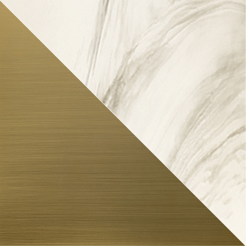 Matt Alabaster (MA) Glass with Brushed Brass Metalwork