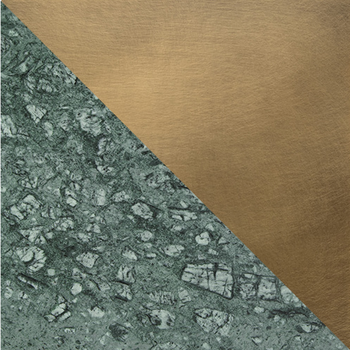 Verde Marble (VE) with Aged Brass
