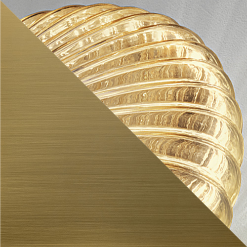 Brushed Brass Metalwork with Mirrored Gold (MIRRORED GOLD) Glass