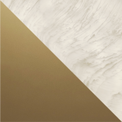 Brushed Gold (BRG) Metalwork with Faux Alabaster Acrylic