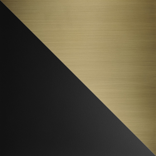 English Brass with Satin Black